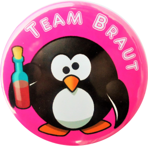 Button Team Braut pink - zum Schließen ins Bild klicken